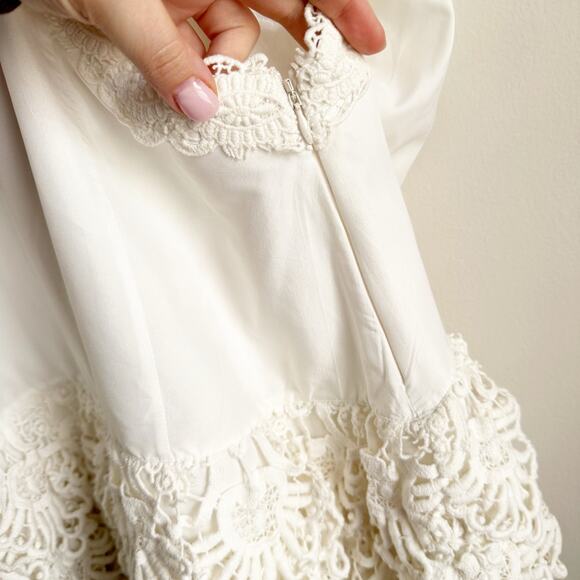 LoveShackFancy Anjanue bow bridal Mini Dress 14/XL - Picture 12 of 15